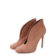 Замшевые ботильоны Vamp Gianvito Rossi