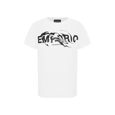Хлопковая футболка Emporio Armani