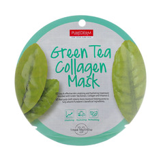 Коллагеновая маска Purederm регенерирующая с экстрактом зеленого чая 18 г