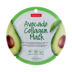 Коллагеновая маска Purederm с экстрактом плодов авокадо 18 г