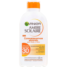Солнцезащитное молочко для лица и тела Garnier Ambre Solaire SPF 30 200 мл