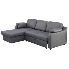 Диван ФС Надия 234x150x88 серый реверсивный угол