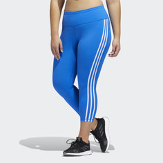 Укороченные леггинсы Believe This 3-Stripes (Plus Size) adidas Performance