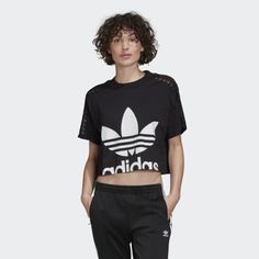 Укороченная футболка Lace adidas Originals