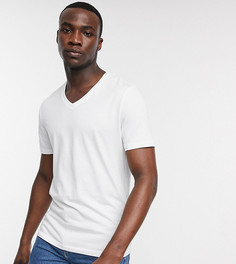 Белая футболка с V-образным вырезом ASOS DESIGN Tall-Белый