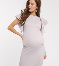 Эксклюзивное платье миди ASOS DESIGN Maternity-Розовый