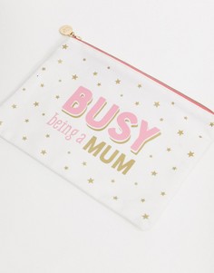 Хлопковый кошелек с надписью "busy Mum" Sass & Belle-Мульти