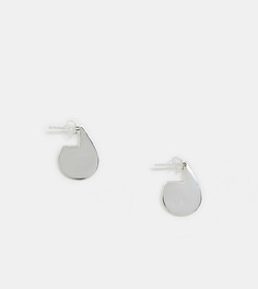 Серебряные серьги-кольца ASOS DESIGN-Серебряный