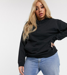 Худи черного цвета ASOS DESIGN Curve ultimate-Черный