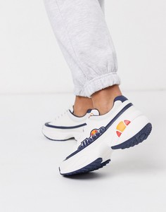 Белые кроссовки на массивной подошве с логотипом Ellesse-Белый