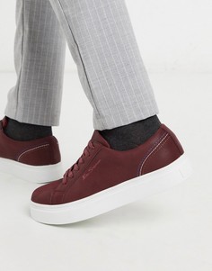 Темно-красные кеды на массивной подошве Ben Sherman-Красный