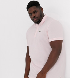 Розовое узкое поло из пике Lacoste-Розовый