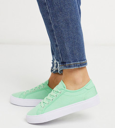 Лаймово-зеленые кроссовки для широкой стопы ASOS DESIGN Dizzy-Зеленый