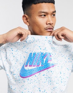 Белая футболка с принтом логотипа Nike-Белый