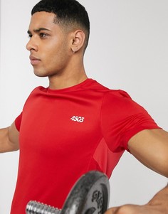 Красная спортивная футболка из быстросохнущей ткани ASOS 4505-Красный