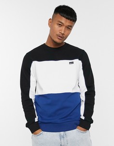 Черный свитшот с круглым вырезом и логотипом Jack & Jones Core