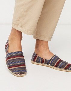 Эспадрильи в полоску ASOS DESIGN-Красный