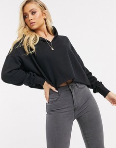 Худи oversized черного цвета ASOS DESIGN-Черный