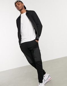 Трикотажная черная куртка Харрингтон ASOS DESIGN-Черный