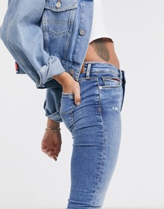 Синие джинсы скинни Tommy Jeans-Синий