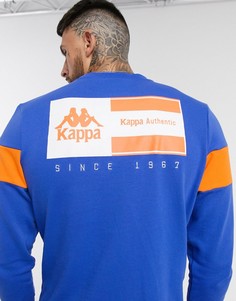 Синий свитшот с принтом на спине Kappa Authentic LA Cemars
