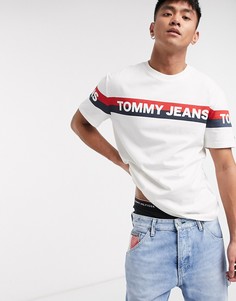 Белая футболка с логотипом Tommy Jeans-Белый