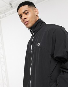 Черная куртка на молнии Fred Perry-Черный