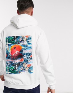 Худи белого цвета с принтом River Island-Белый