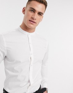 Белая рубашка из поплина с длинными рукавами New Look-Белый