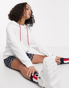 Белый худи с логотипом Tommy Jeans