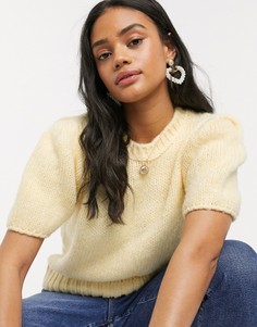 Желтая футболка с короткими рукавами ASOS DESIGN-Желтый