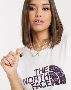 Белая футболка бойфренда The North Face-Белый