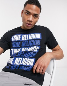 Футболка с логотипом True Religion-Черный