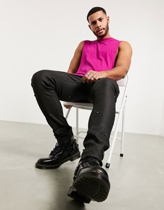 Свободная майка с логотипом ASOS EDITION-Розовый