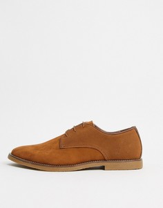 Светло-коричневые туфли на шнуровке Topman-Коричневый