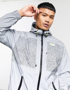 Серебристая светоотражающая куртка Bershka-Серебряный
