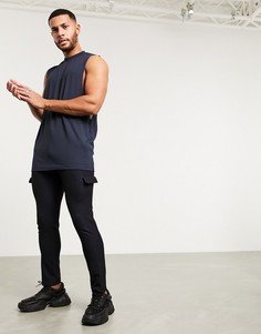 Свободная майка с логотипом ASOS EDITION-Серый