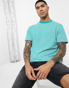 Футболка в полоску Tommy Hilfiger Jeans-Зеленый