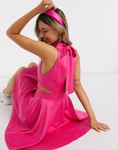 Розовое платье мини с вырезами Glamorous-Розовый