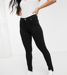 Черные супероблегающие джинсы с классической талией Dr Denim Petite-Черный