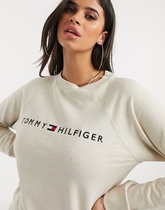 Бежевый свитшот с логотипом Tommy Hilfiger Original-Кремовый