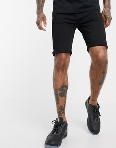 Черные джинсовые шорты Burton Menswear-Черный