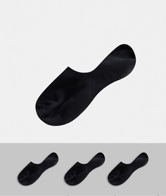Комплект из 3 пар черных носков Selected Homme-Черный
