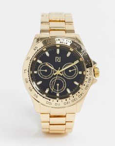 Золотистые мужские наручные часы с хронографом River Island-Золотой