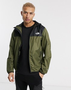 Черная/зеленая куртка с капюшоном The North Face Cyclone 2-Черный