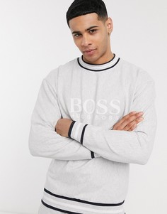Серый свитшот от комплекта с логотипом BOSS bodywear Heritage