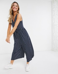 Свободный комбинезон в горошек ASOS DESIGN-Мульти