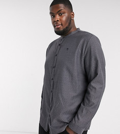 Серая рубашка с длинными рукавами River Island Big & Tall-Серый