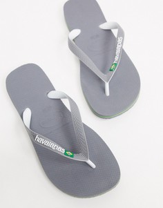 Серые шлепанцы Havaianas-Серый