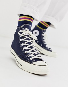 Темно-синие высокие кеды Converse Chuck 70-Темно-синий
